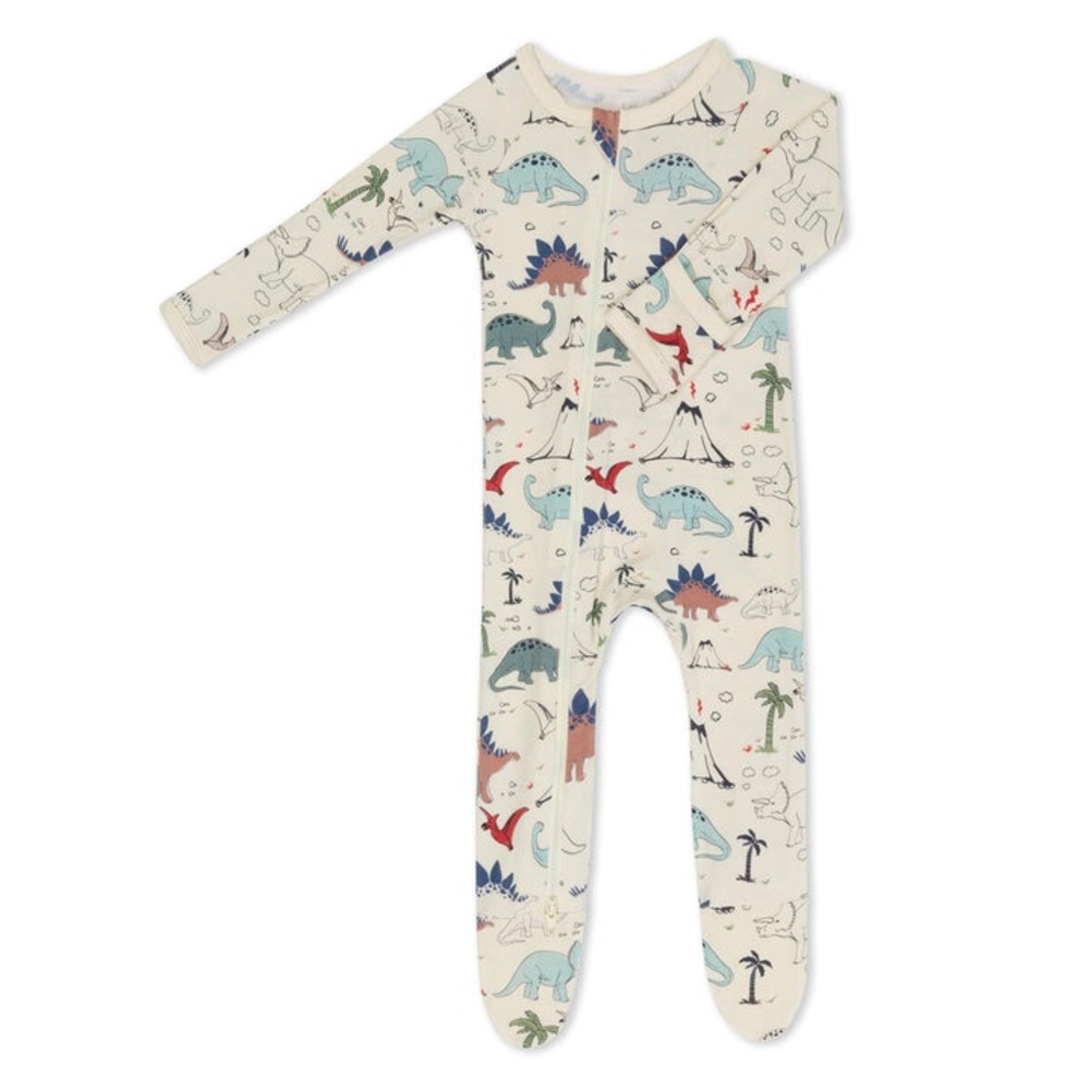 [Bestaroo] Bamboo Super Soft Dino Footie 0-5 months